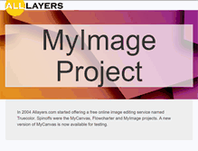 Tablet Screenshot of myimage.allayers.com